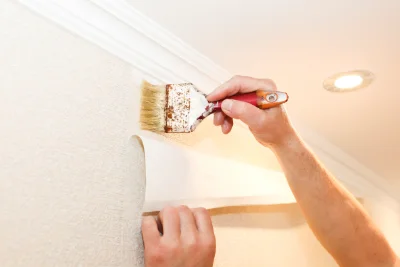 Pose de papier peint à la Motte-d'Aigues — revêtements muraux et toiles de verre